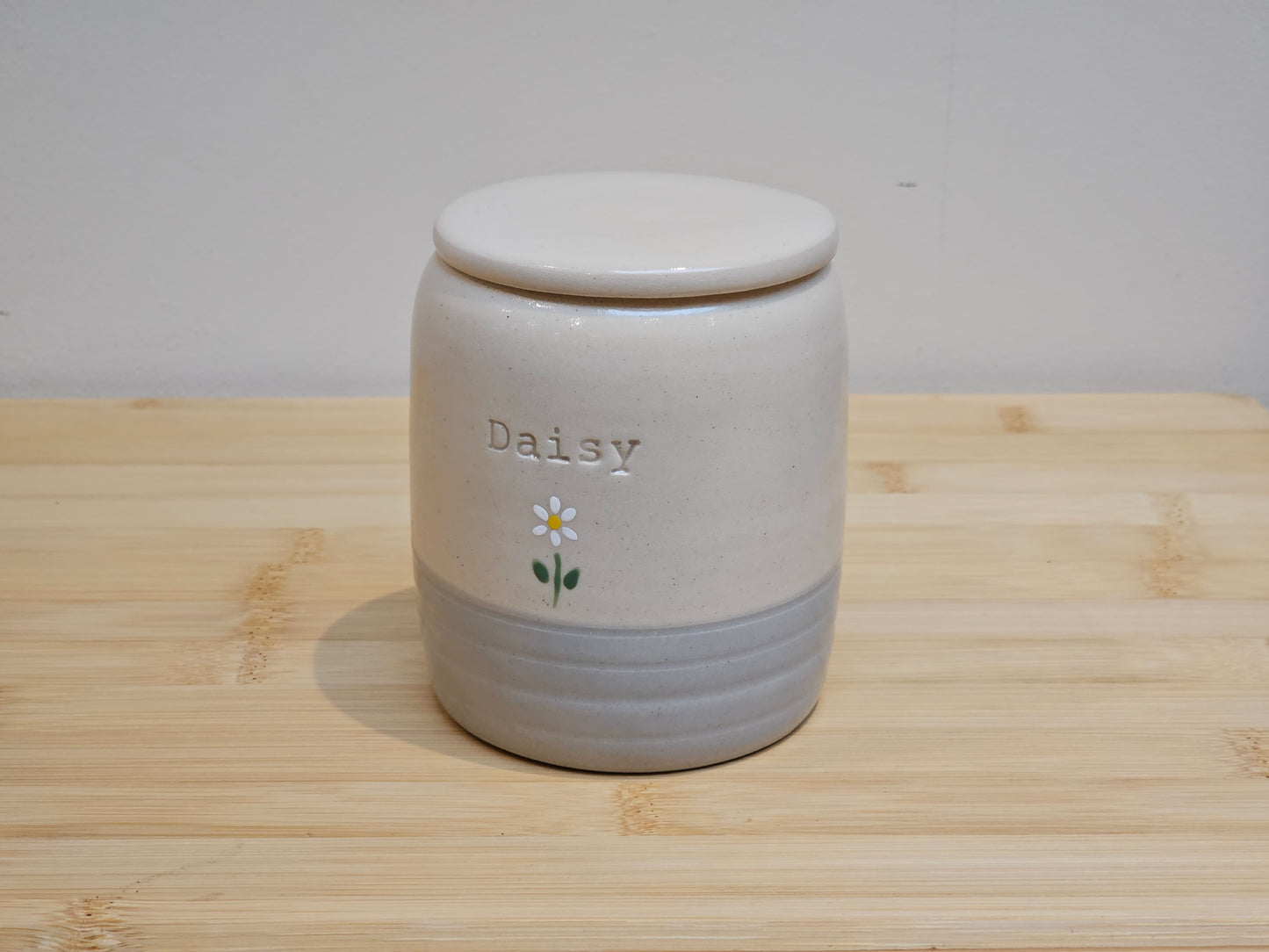 Blue Cylinder Pet Urn