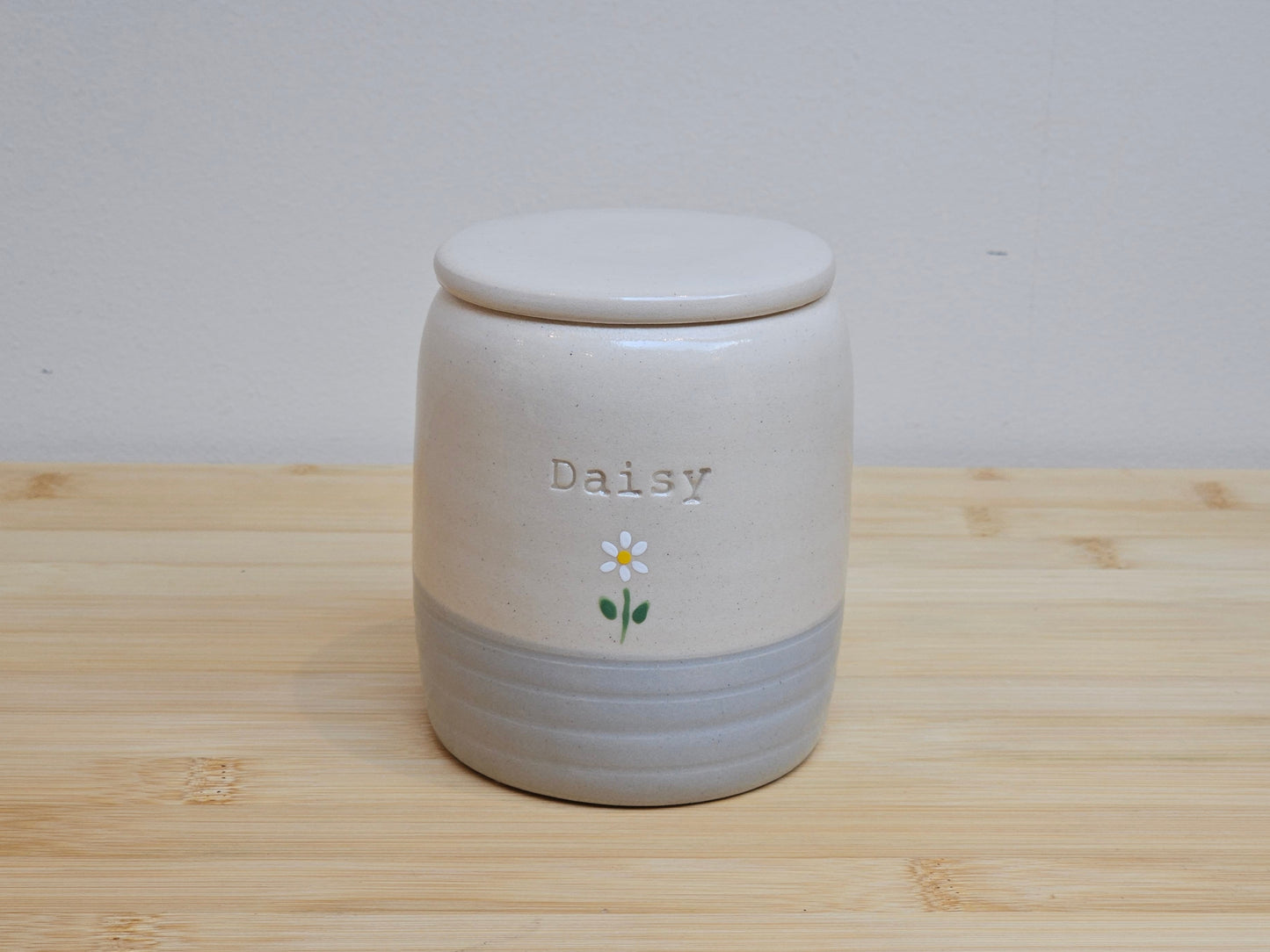Blue Cylinder Pet Urn