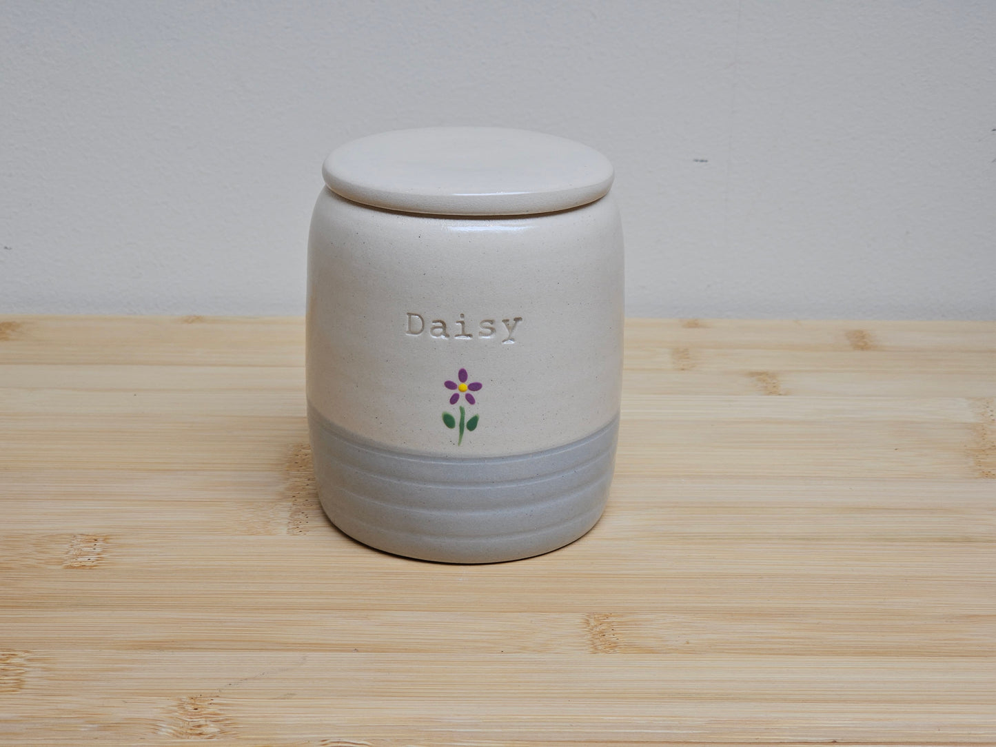 Blue Cylinder Pet Urn