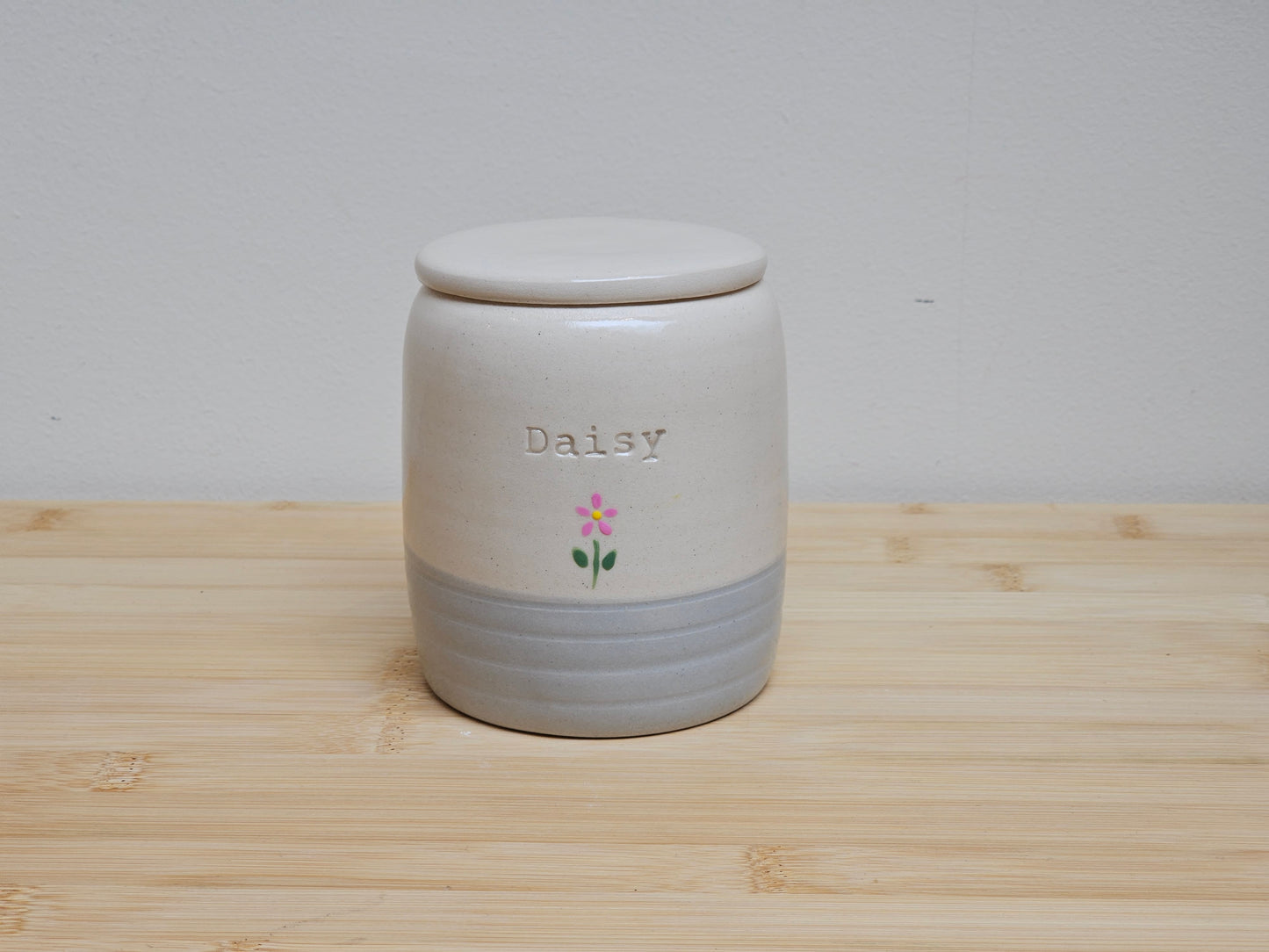 Blue Cylinder Pet Urn