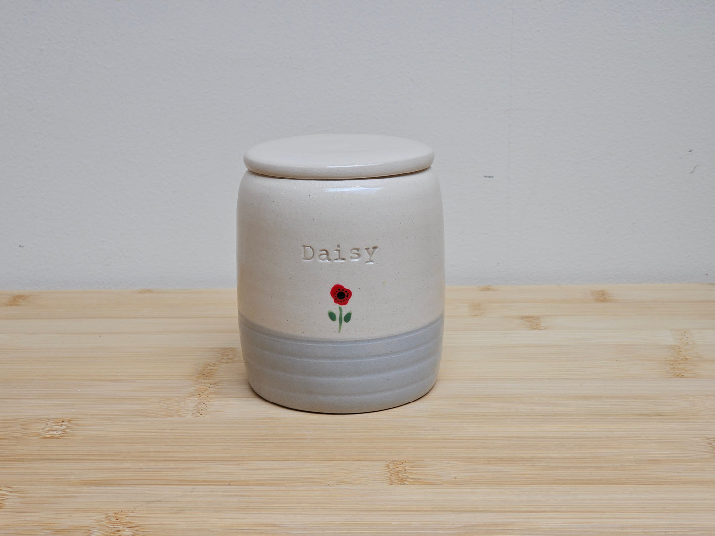 Blue Cylinder Pet Urn