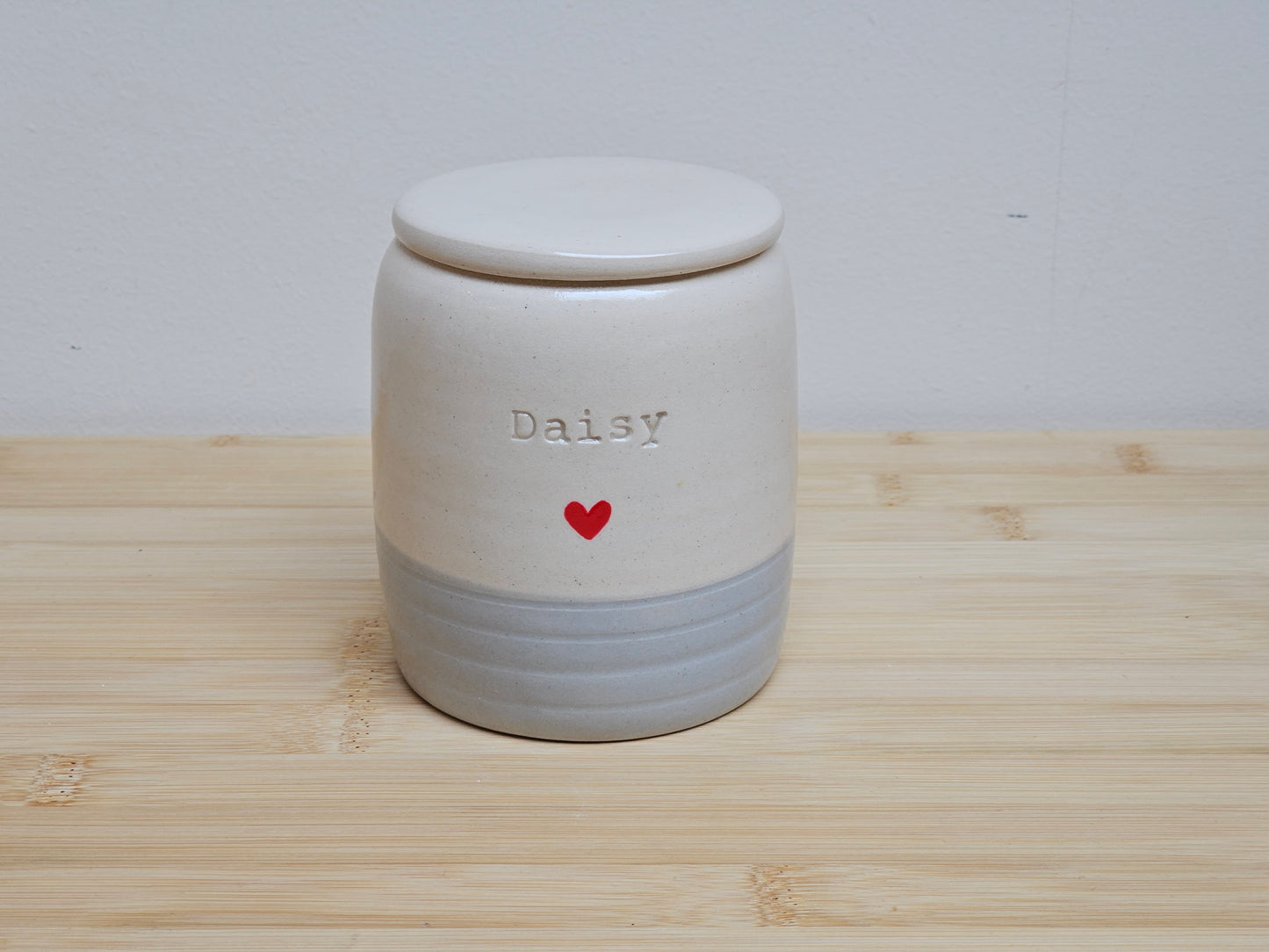 Blue Cylinder Pet Urn