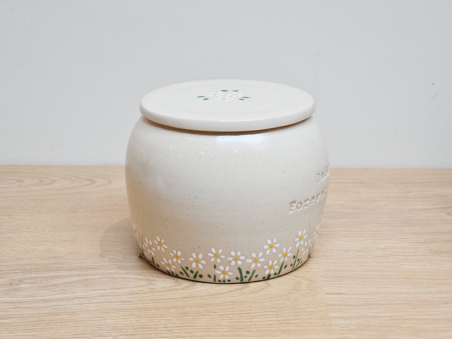 Daisies Ceramic Pet Urn