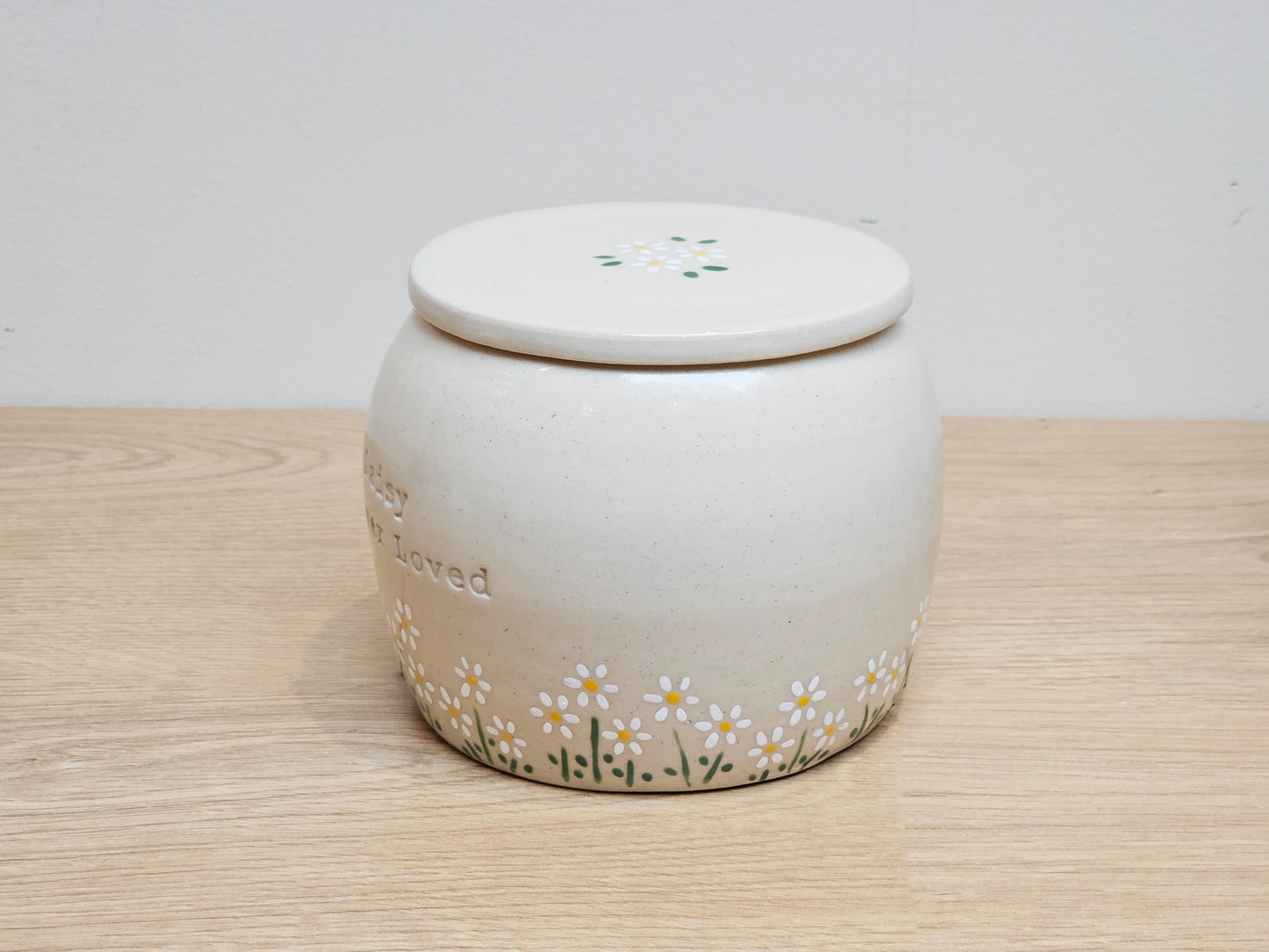 Daisies Ceramic Pet Urn