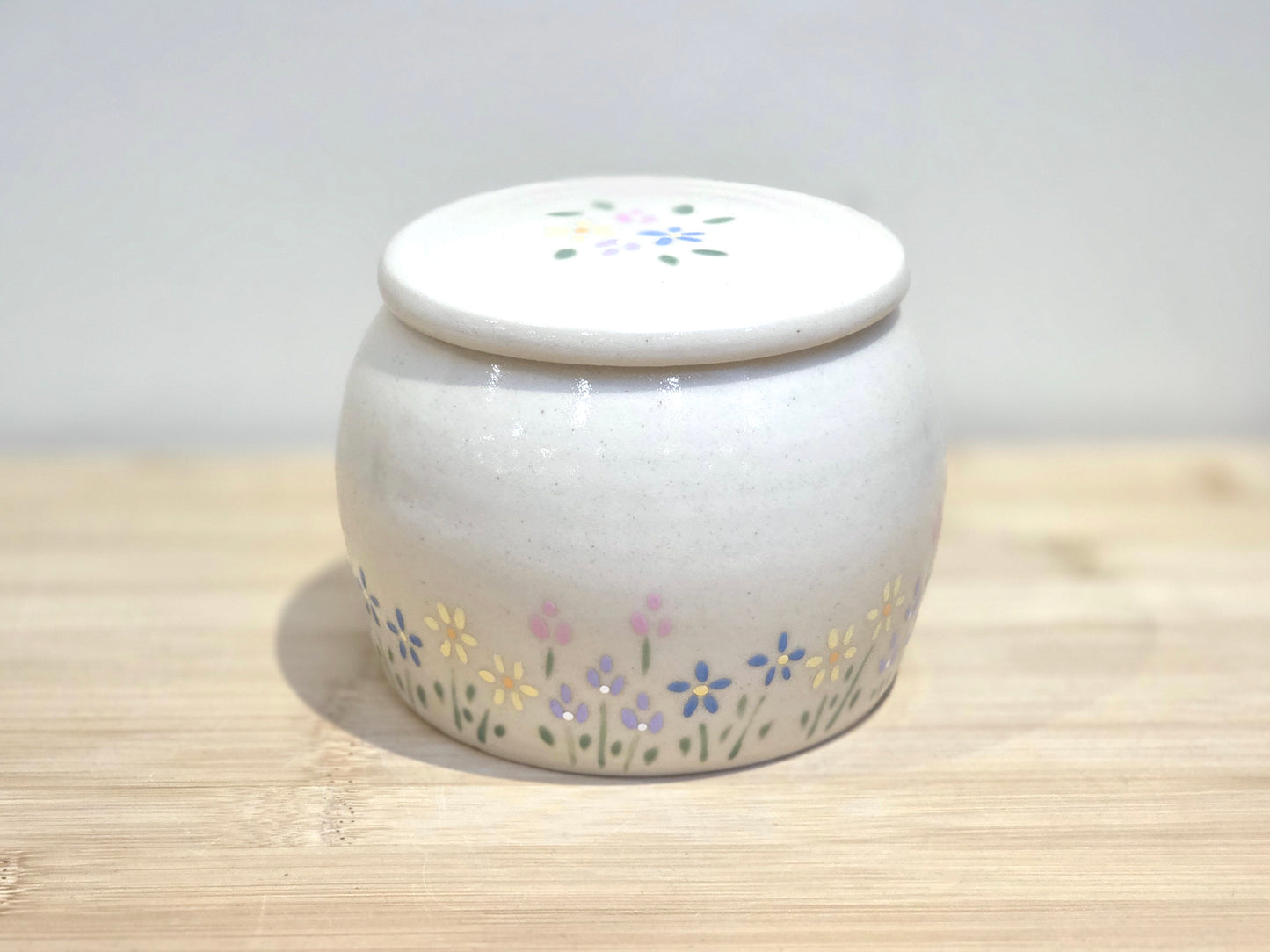 Pastel Flowers Pet Urn