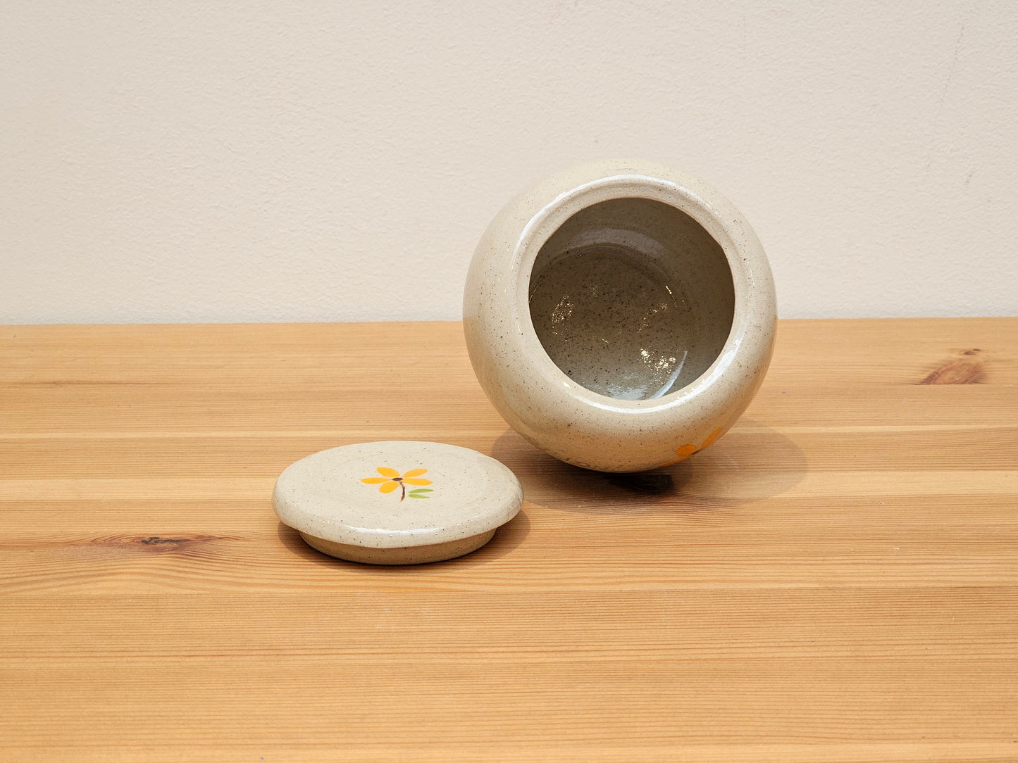 Orange Flowers Pet Urn