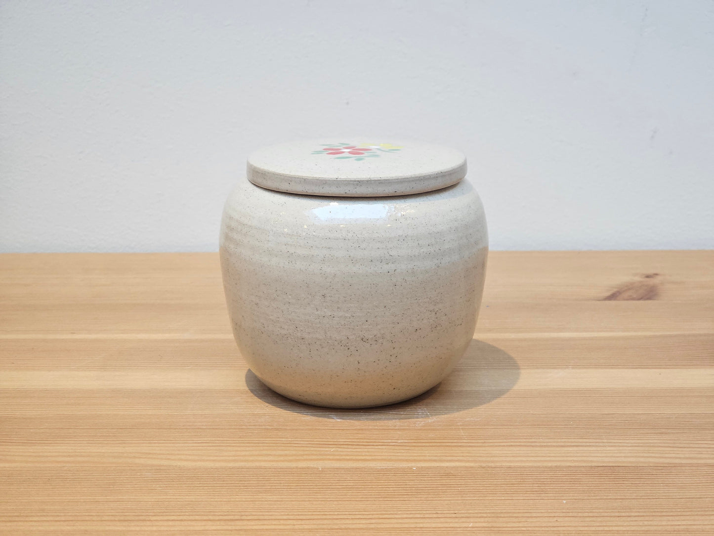 Red and Yellow Flowers Pet Urn