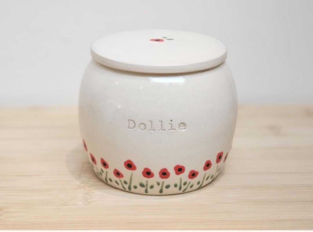 Custom urn for Poppy