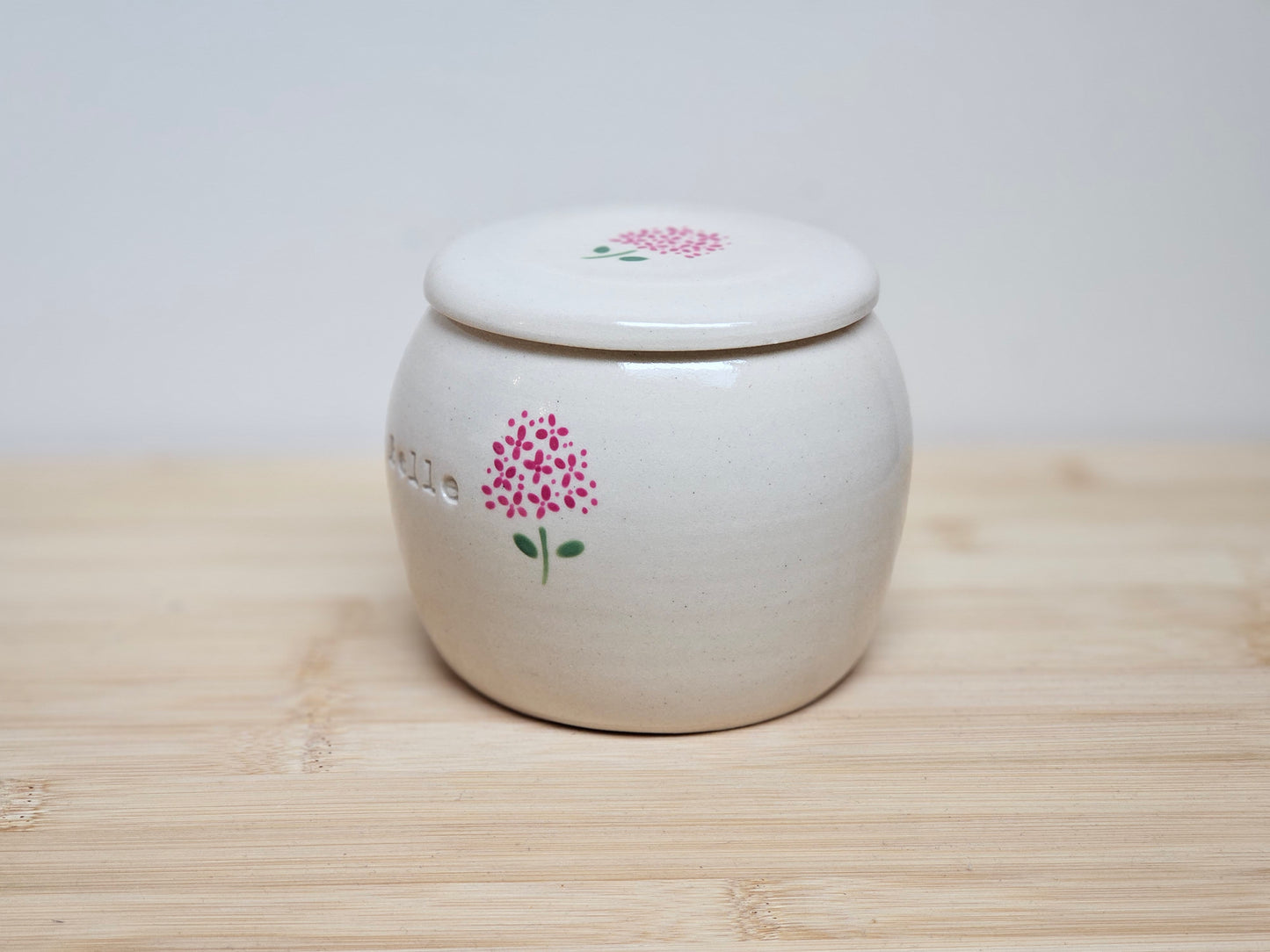 Hydrangea Ceramic Pet Urn