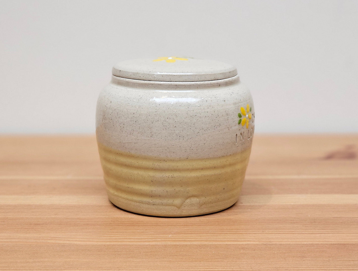 Yellow Pet Urn