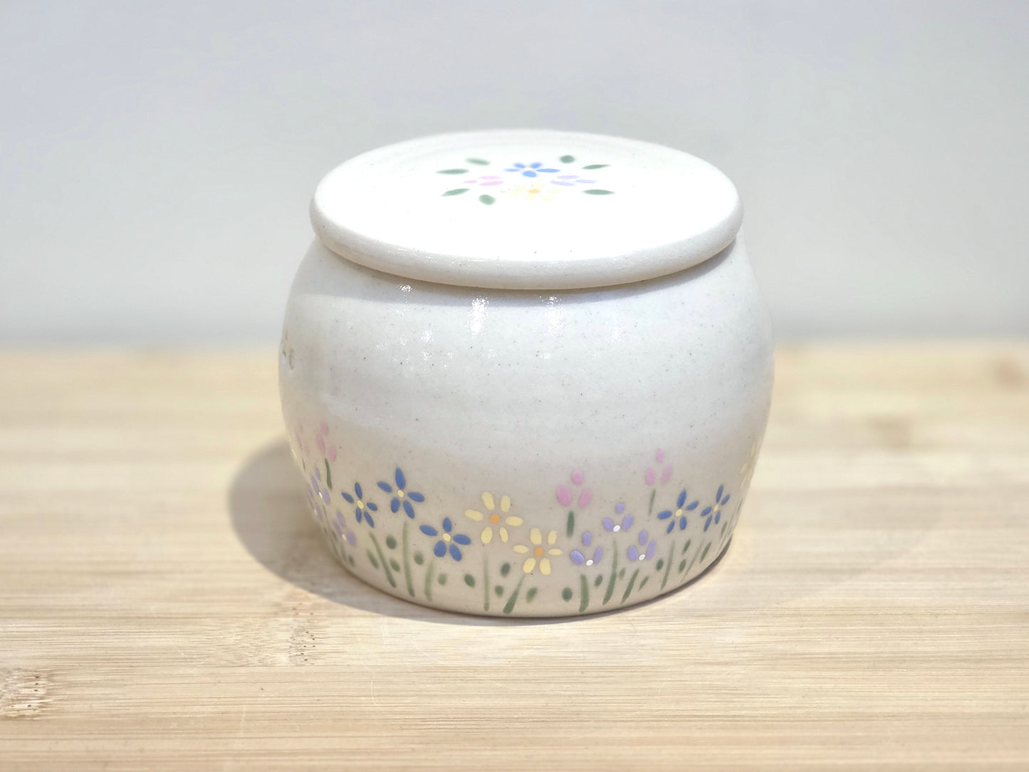 Pastel Flowers Pet Urn